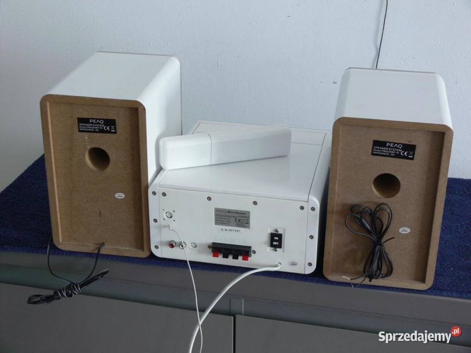 Wieża PEAQ pilot BT USB mp3 RDS AUX kolumny podkarpackie