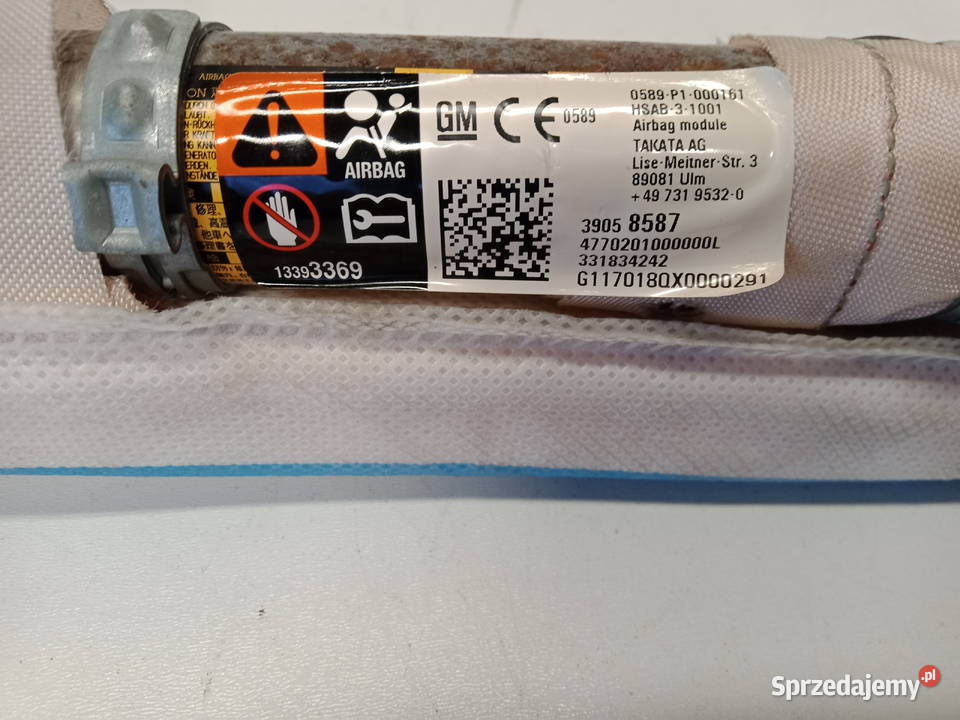 OPEL ASTRA V K KOMBI KURTYNA POWIETRZN PRAWA Rok produkcji 2017 Rakoniewice