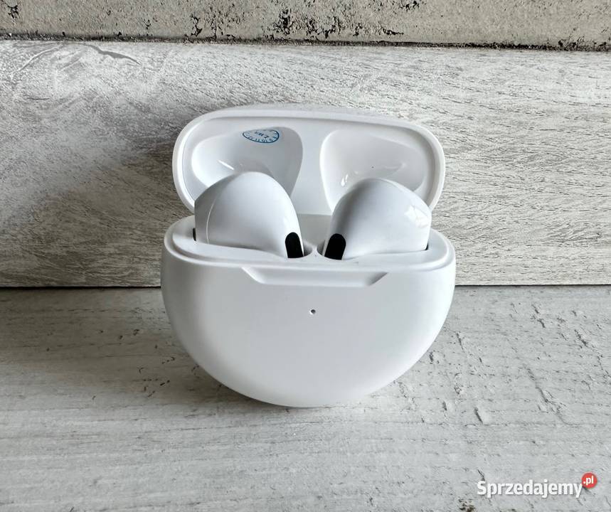 NOWE słuchawki bezprzewodowe Air Pro 6 TWS białe