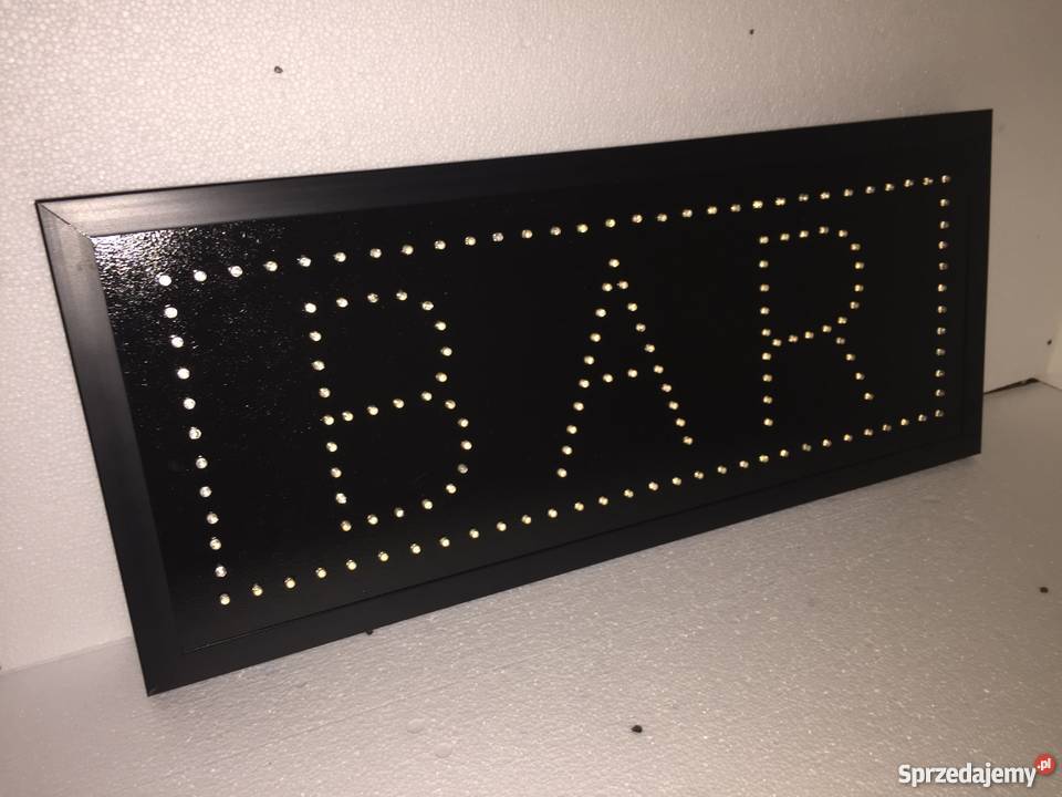 Neon szyld diodowy reklama BAR 60x25 NOWA Pomiechówek sprzedam