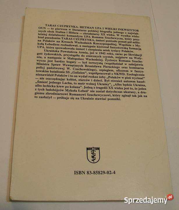 TARAS CZUPRYNKA EDWARD PRUS 1998 UPA SZUCHEWYCZ łódzkie Łódź sprzedam