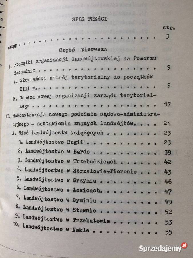 3656 Landwójtostwo Na Pomorzu Zachodnim Antykwariat Szczecin