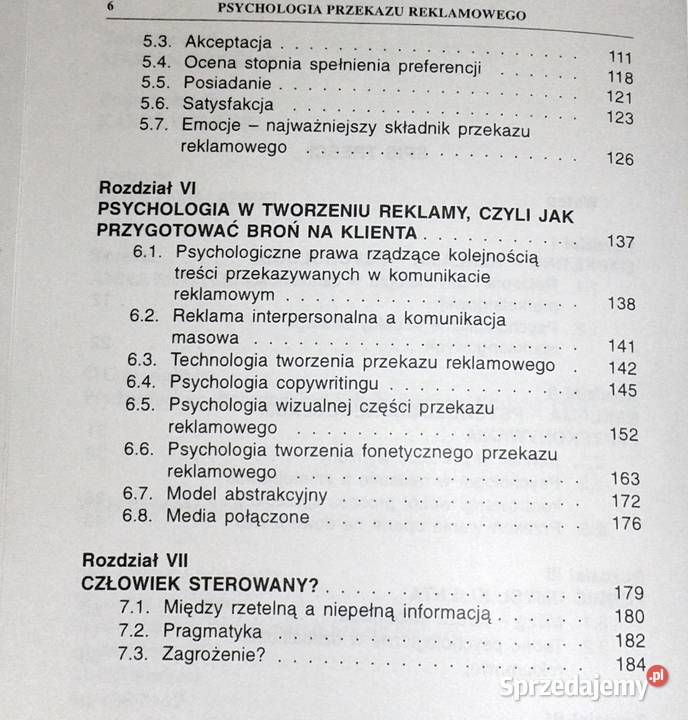 Psychologia przekazu reklamowego Mirosław Chełm sprzedam