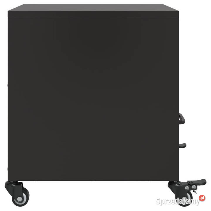 Szafki nocne 2 czarne 36x39x435 stal WM846705 Nocne Szafki mazowieckie Warszawa