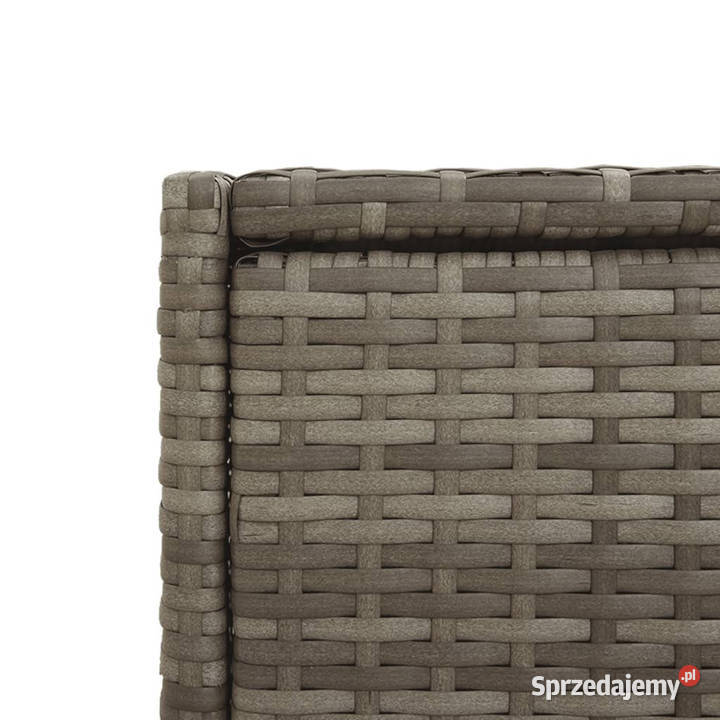 Szafka ogrodowa szara 55x55x111 cmpolirattan