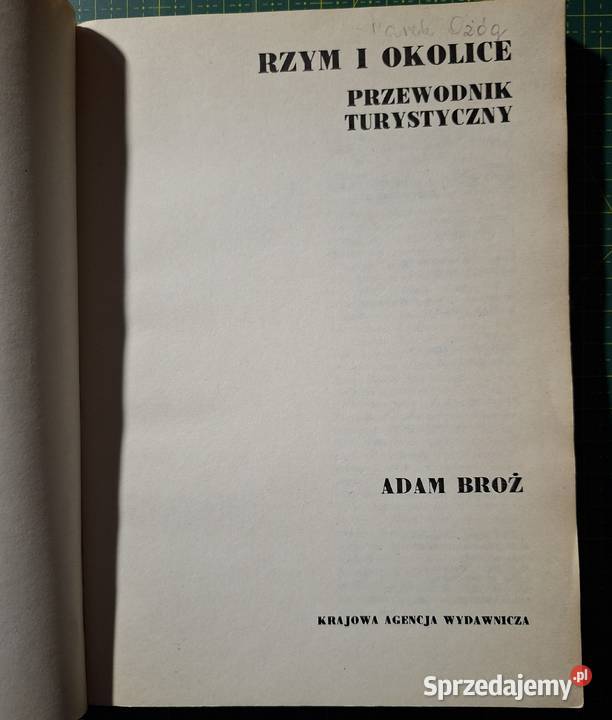 Rzym i Adam Broż przewodnik KAW Książki i Podręczniki Kraków