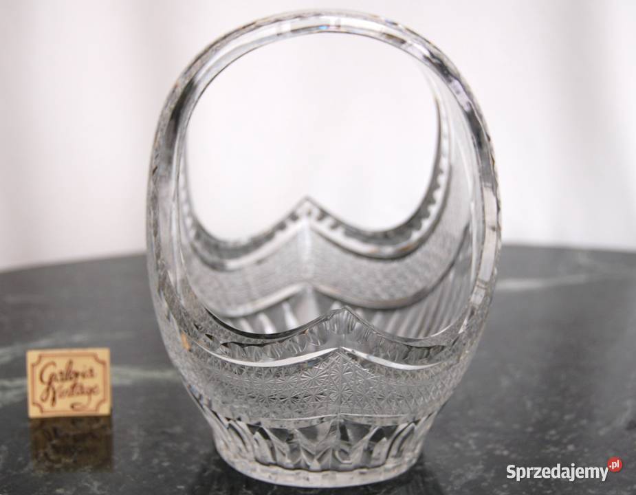 Miska kryształowa koszyk kryształ szlifowany PRL Lublin sprzedam