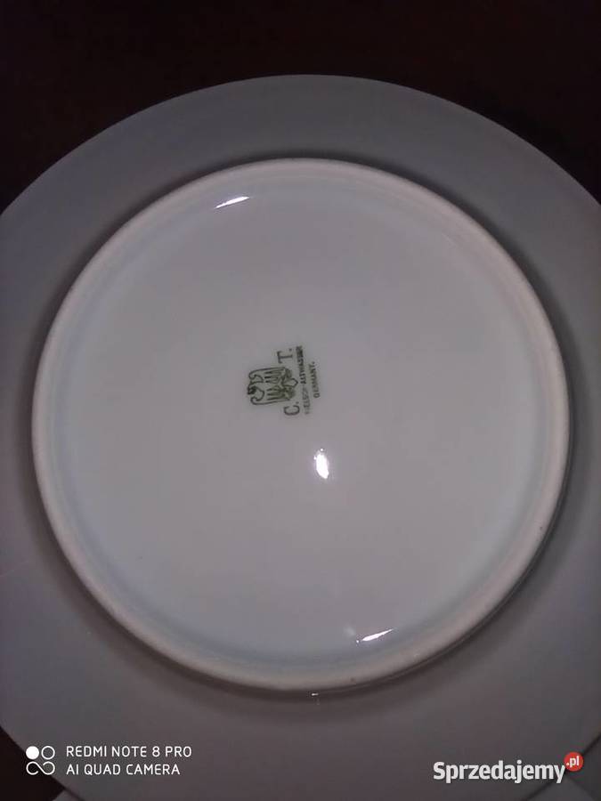 filiżanka z talerzykiem deserowym CT Tielsch pomorskie