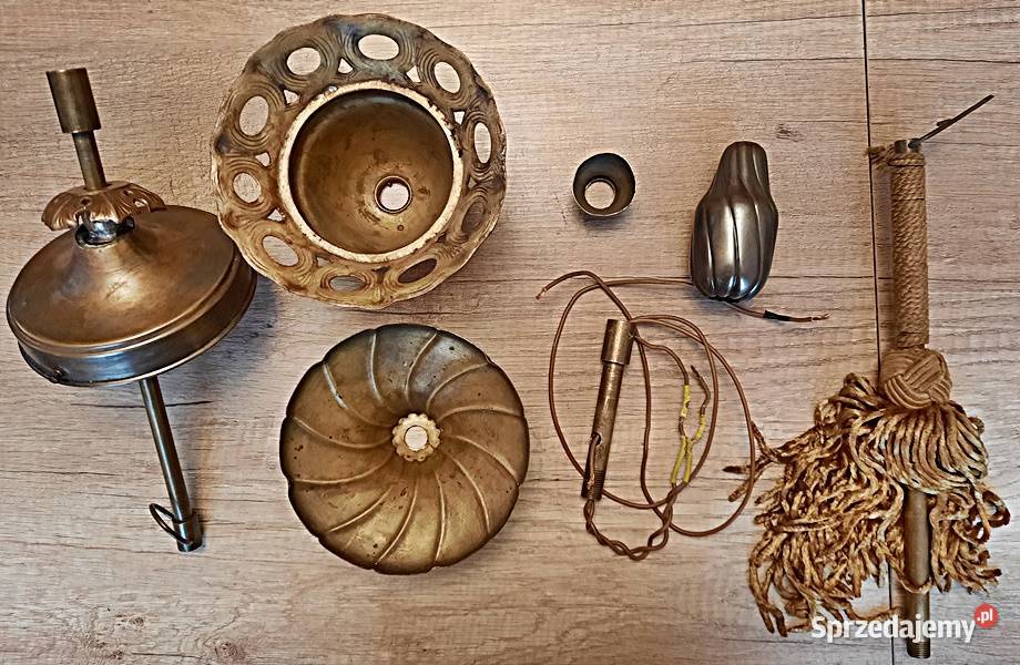 Elementy części starego żyrandola Ostrów Wielkopolski