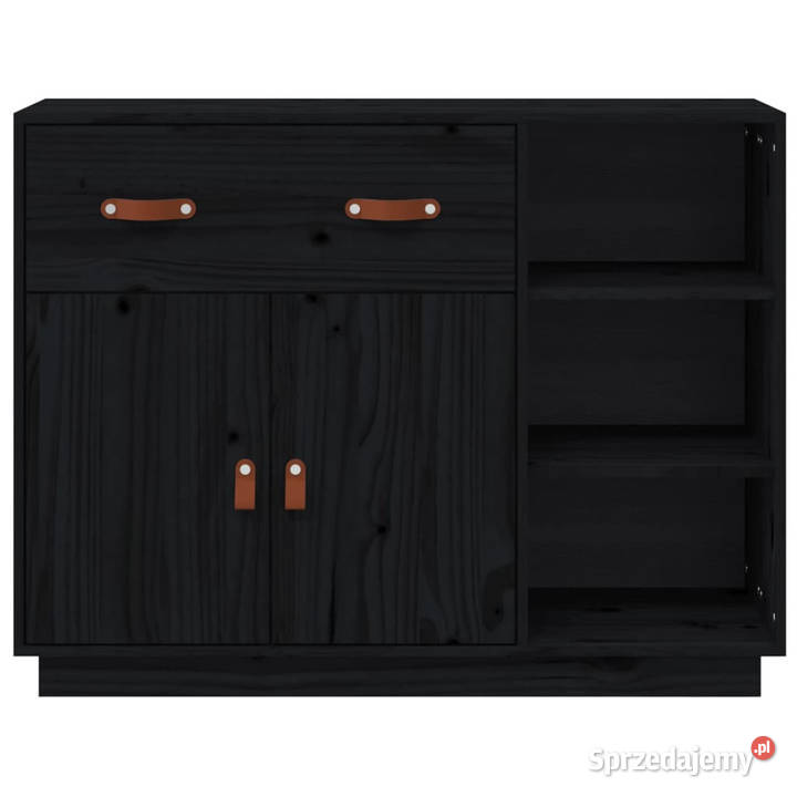 Szafka czarna 985x40x75 lite drewno sosnowe Warszawa