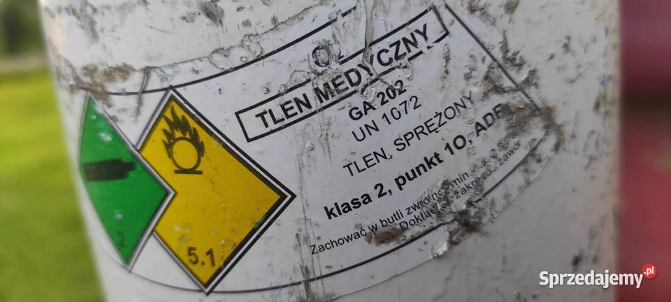 Butla tlenowa na tlen medyczny 10L PUSTA