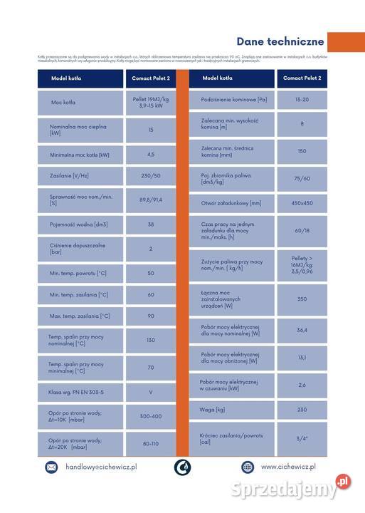 Kocioł piec na pellet Compact 16 kW z dotacją Kotły i Piece CO Kotły i Piece CO Łomianki