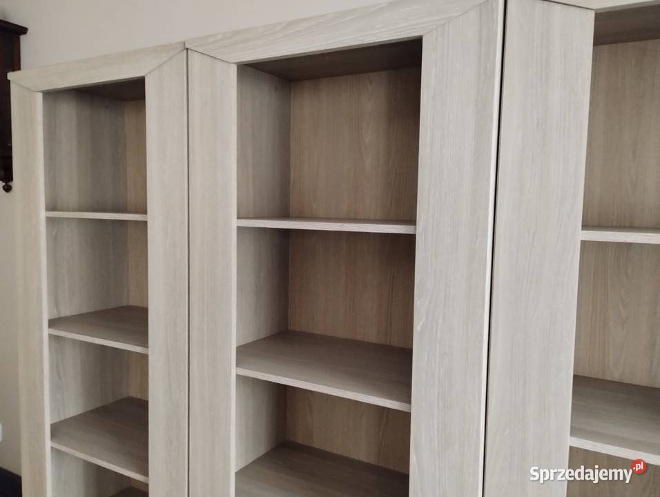 regał z półkami wnękami na książki szafka dąb wielkopolskie Poznań sprzedam