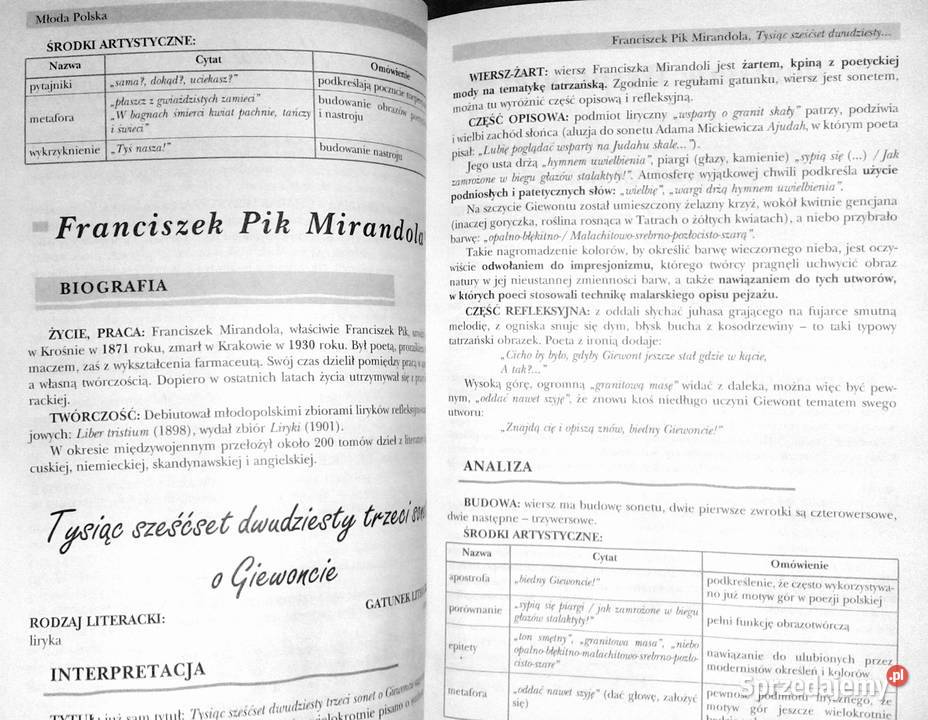 Powtórka z literatury 5 Młoda Polska Aldona Rok wydania 2005 lubelskie Chełm