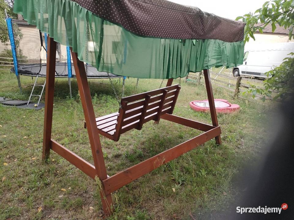 Duża drewniana huśtawka ogrodowa Tomaszów Mazowiecki