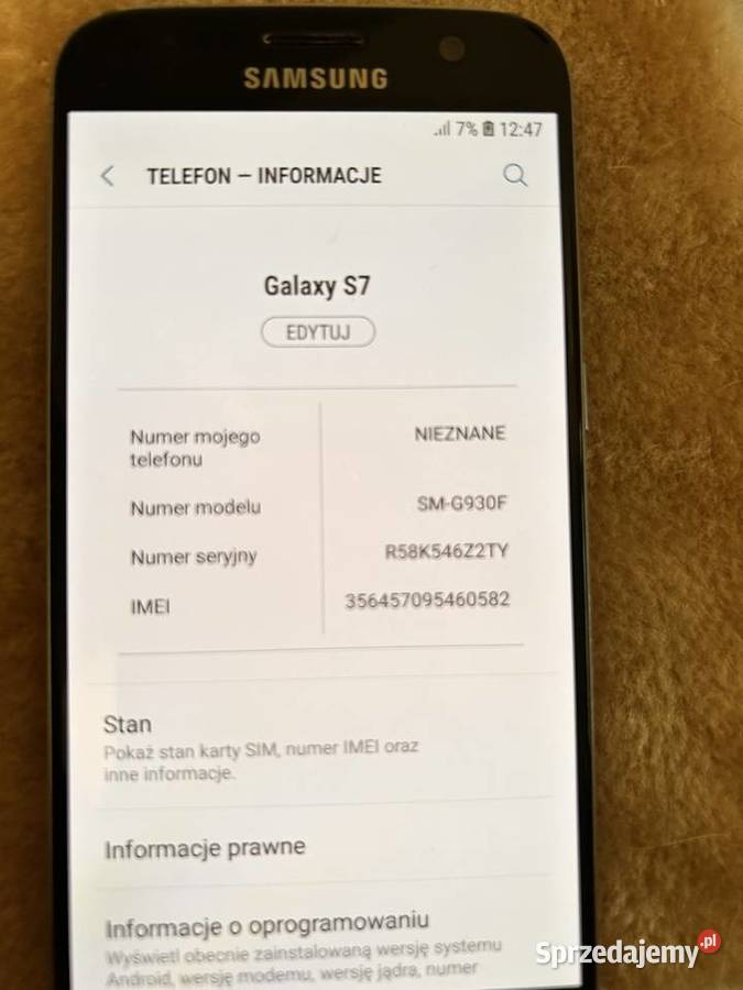 Sprzedam Samsung S7 32Gb