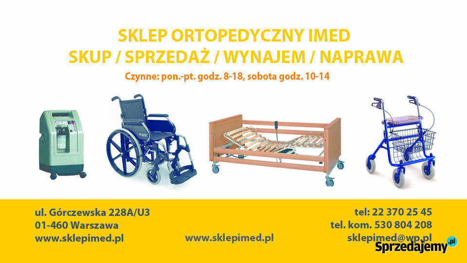 Wypożyczalnia sprzęt rehabilitacyjny Warszawa