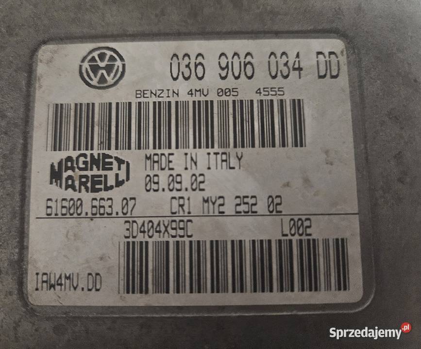 Sterownik silnika VW Polo 14 2002 Pozostałe Warszawa