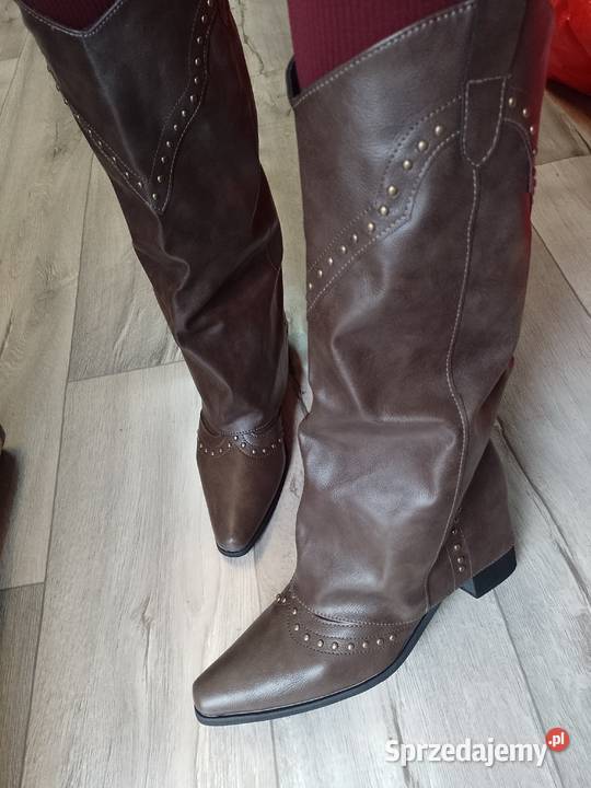 4142 Bogato zdobione Kozaki kowbojki wieczorowe małopolskie Kraków sprzedam