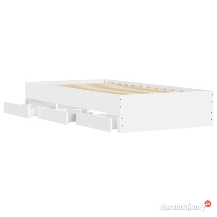 Rama łóżka z szufladami biała 75x190 WM3207329 mazowieckie Warszawa