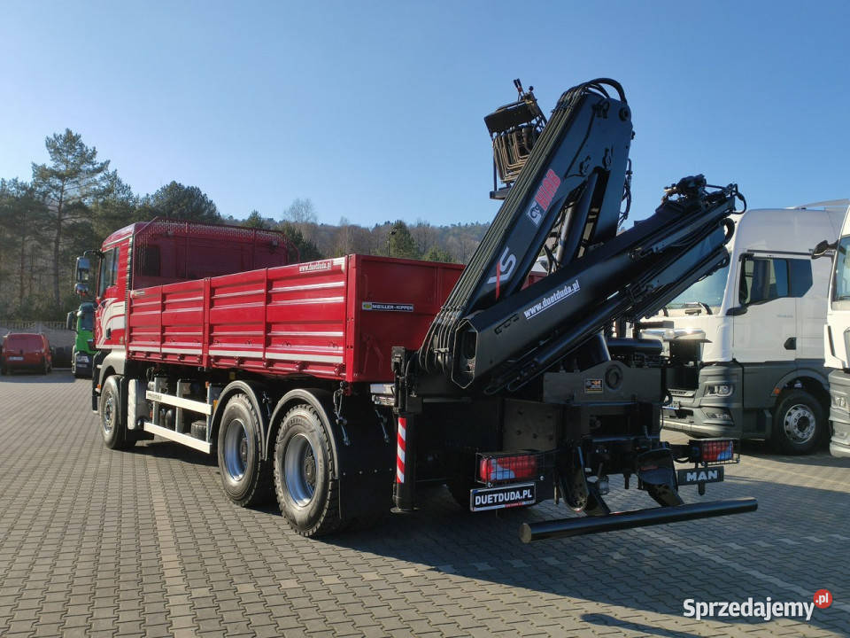 MAN Man 26440 6x4 HDS HIAB 166 B3 DUO Wywrotka pełny VAT Widełki