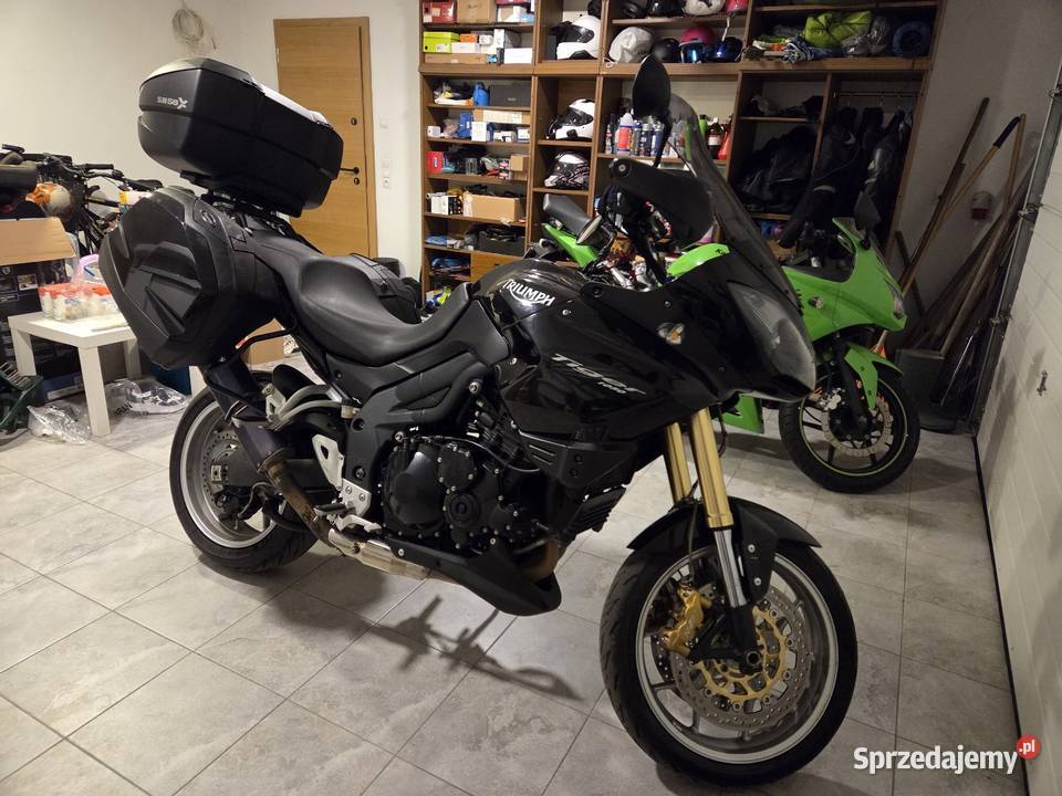 Triumph Tiger 1050 2009 trzy oryginalne kufry czarny opolskie