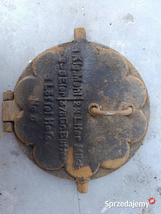 Żeliwna gofrownica niemiecka przedmiot do 1945 Pozostałe wielkopolskie Poznań