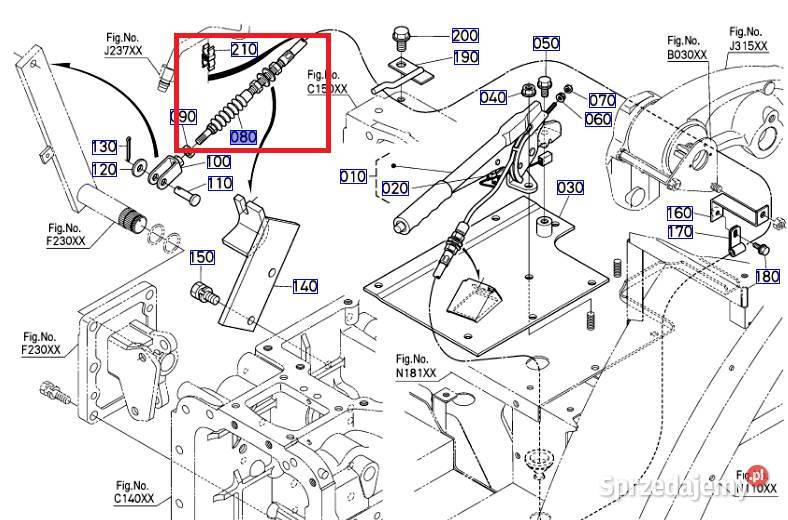 Linka hamulca ręcznego m100m135gx sprzedam
