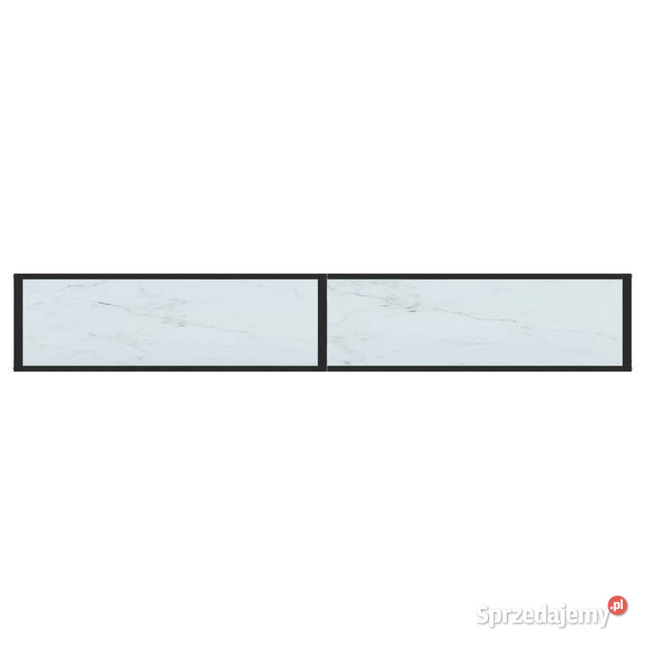 Konsola biały marmur 220x35x755 szkło hartowane mazowieckie Warszawa