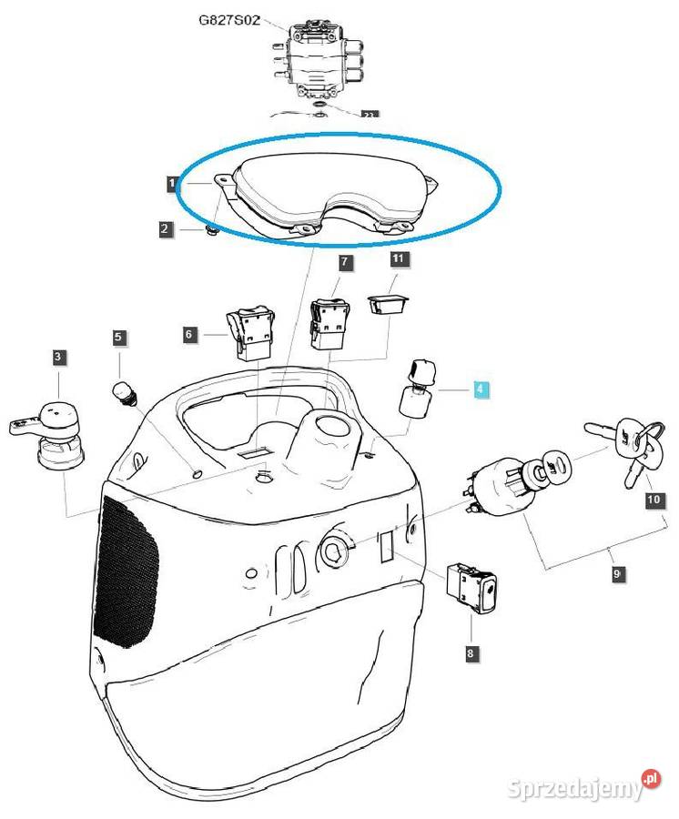 Panel sterujący deska rozdzielcza TRG750 LS podkarpackie Tajęcina