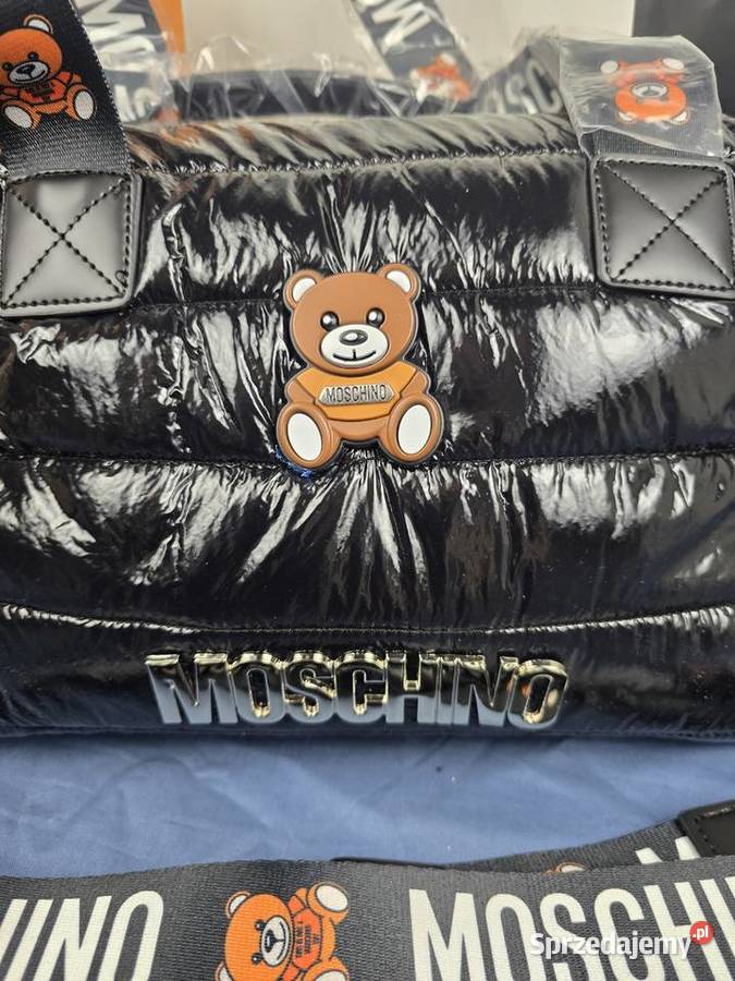 Duza Torba metalowy napis moschino damska Wadowice