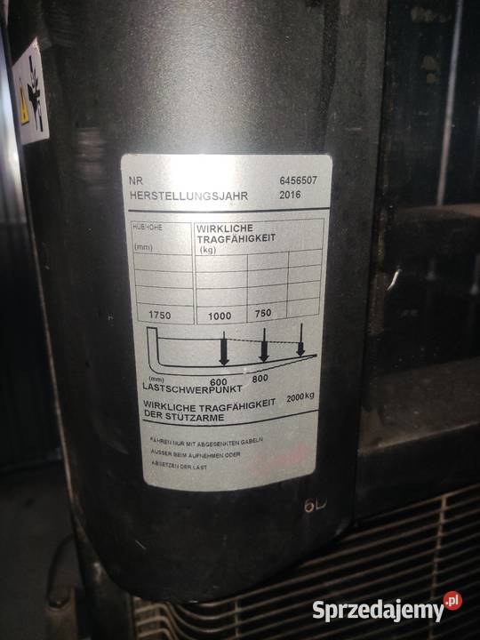 Toyota BT SPE 200DN wózek paletowy podwójne Libusza