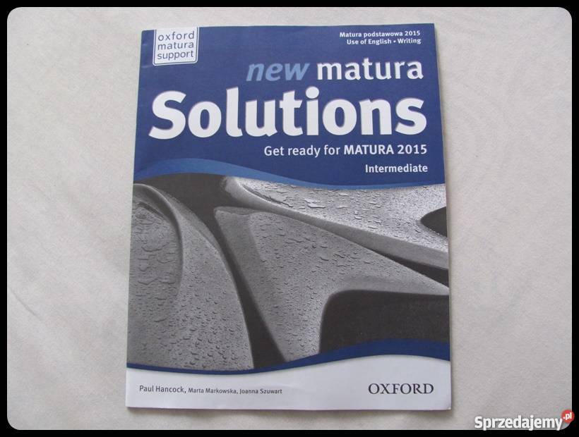 Matura Solutions OXFORD Students book angielski Płock
