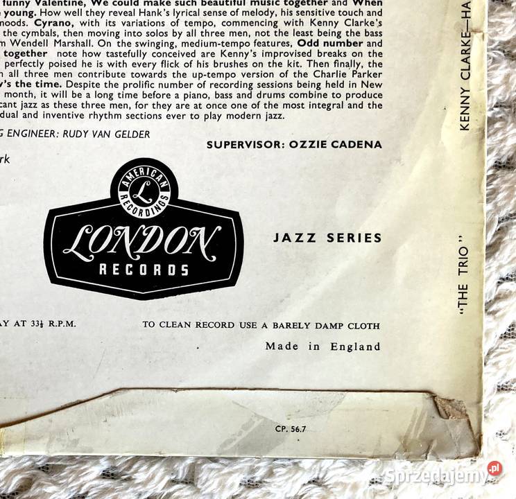 The Trio Hank Jones Wendell Marshall And Kenny Szczecin