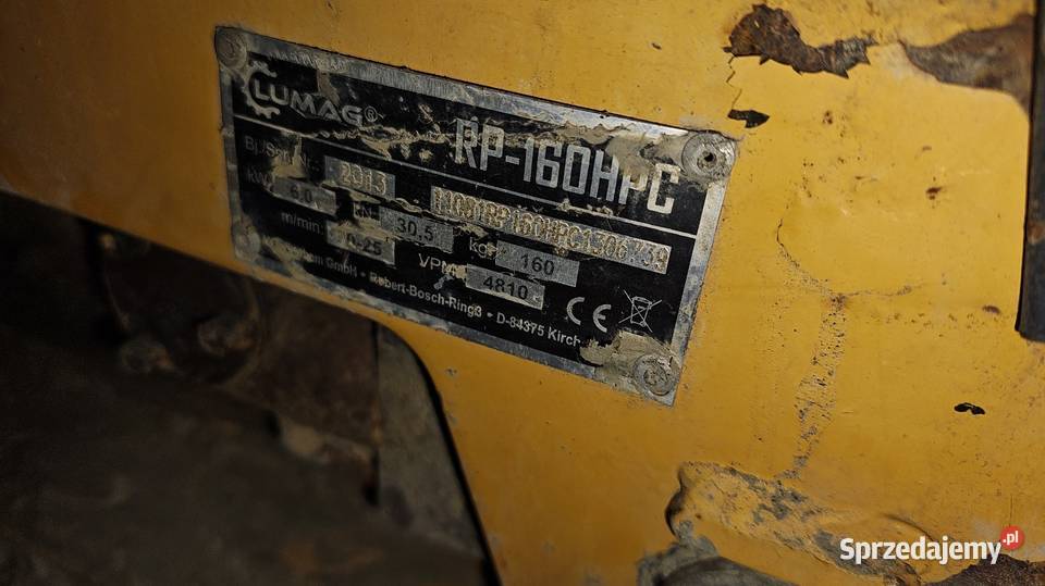 Zagęszczarka lumag RP 160