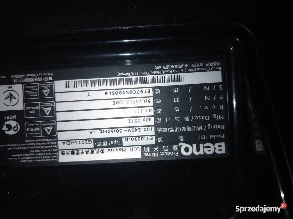 Monitor Benq 20 led G2025HDA Izdebnik