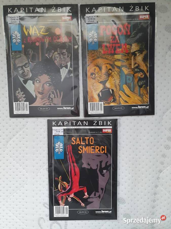 Kapitan Żbik zestaw 3 komiksów 2008 Gdynia