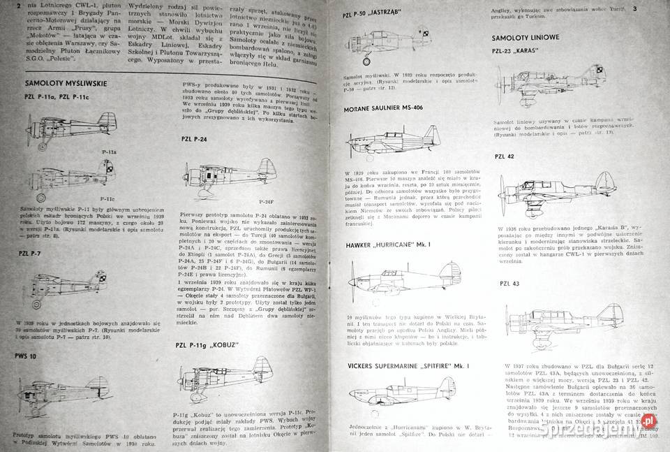 Samoloty września 1939 E Gajkowski S Jurkiewicz Chełm sprzedam