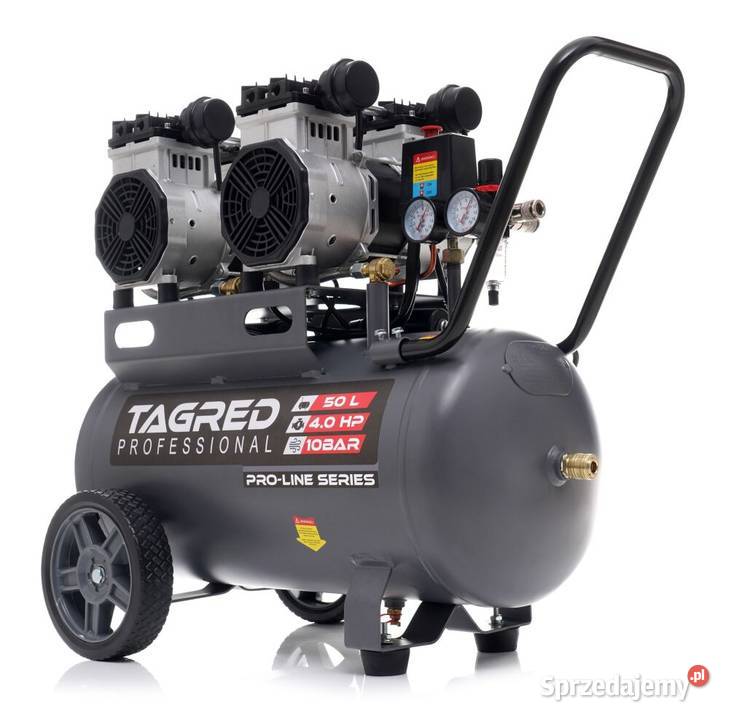 10bar sprężarka bezolejowa 50l 4 tłoki kompresor kujawsko-pomorskie Nowe