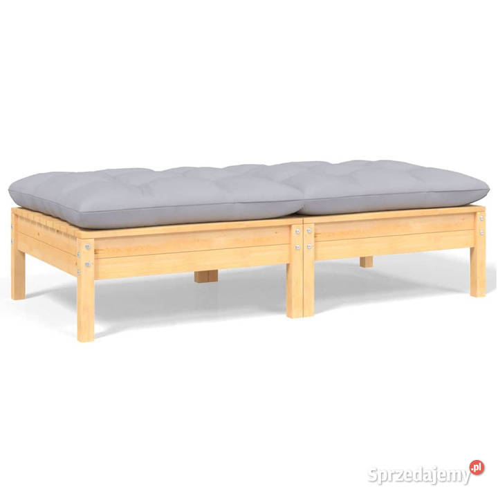 2osobowa sofa ogrodowa z szarymi poduszkami mazowieckie Warszawa sprzedam
