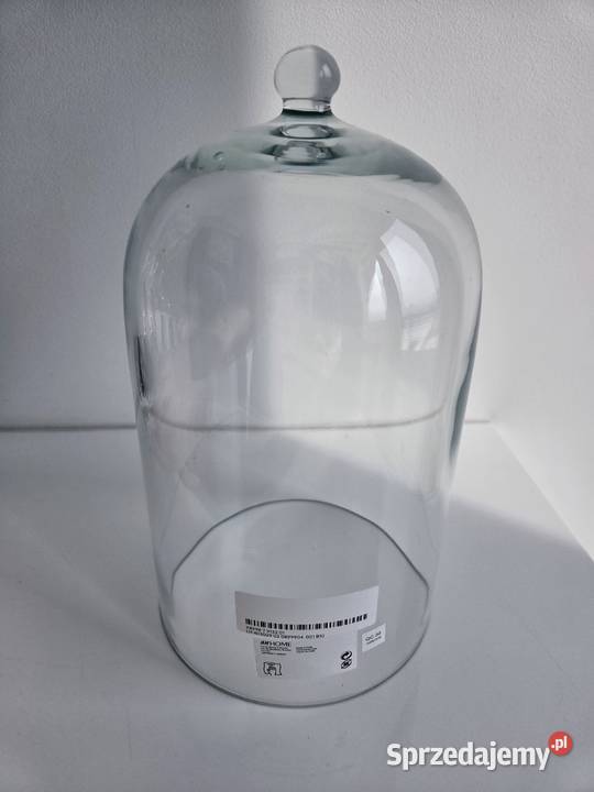 Szklany przezroczysty klosz kopuła Liszki