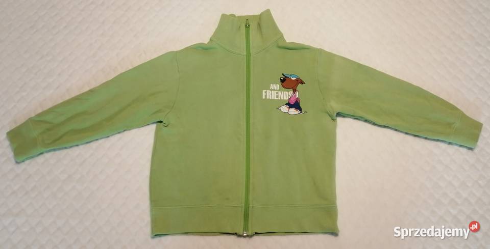 Rozpinany golf bluza długi rękaw zielona 120 śląskie Czeladź