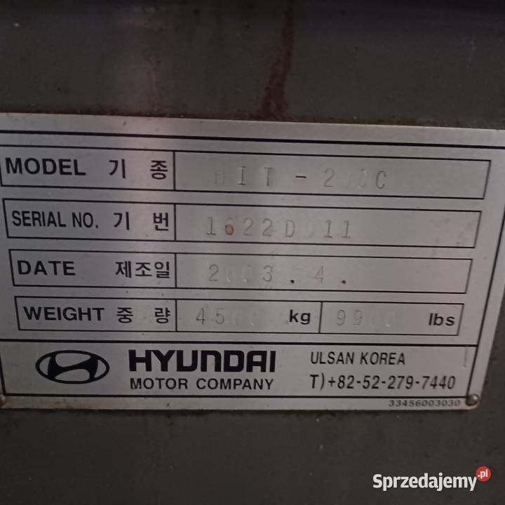 Sprzedam tokarkę CNC HYUNDAI HIT200 super stan Produkcja Końskie