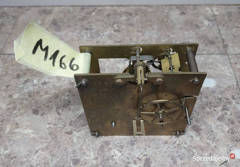 M166 Mechanizm starego zegara ściennego Japy Tczew
