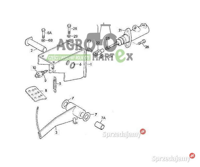 JCB 3CX 4CX 3D Pompka hamulcowa MASTER CYLINDER Wichrów