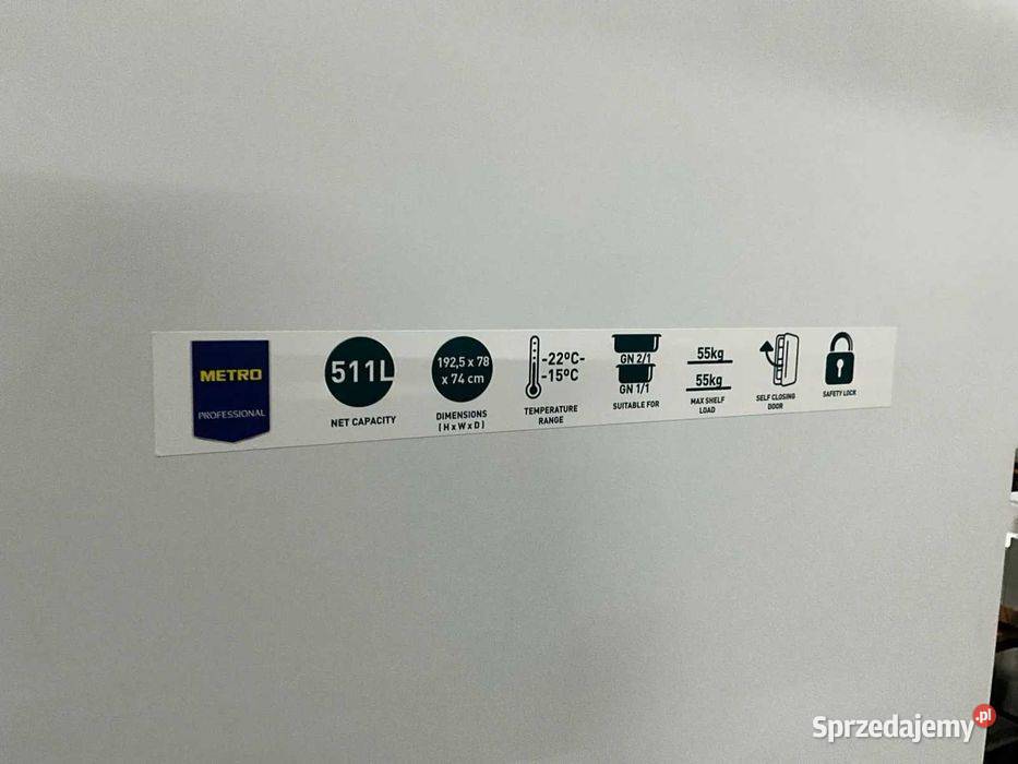 Zamrażarka METRO Professional 511L NOWA 22C Góra