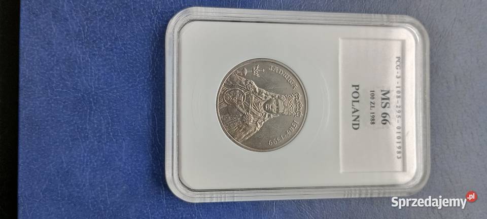 Stare monety 100 złotych 1988 Jadwiga grading Lesko sprzedam
