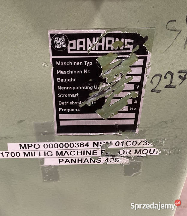 Grubościówka PANHANS 425 Wadowice sprzedam