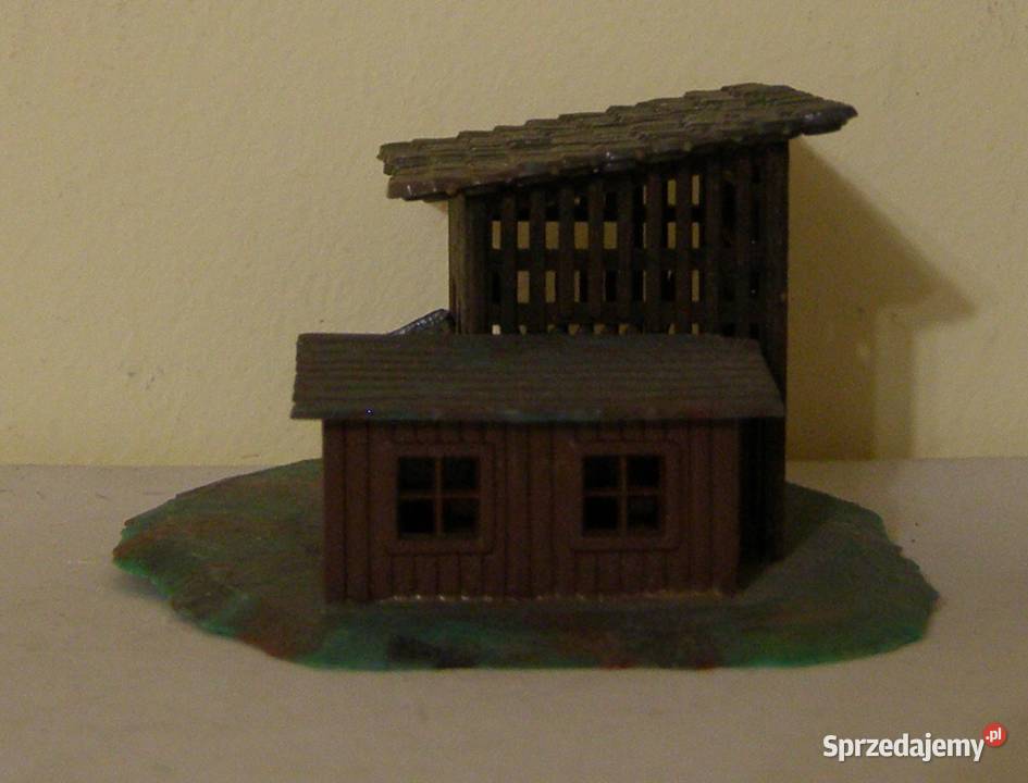 Domek na makietę 35 kolejka drewutnia skala TT łódzkie Łódź