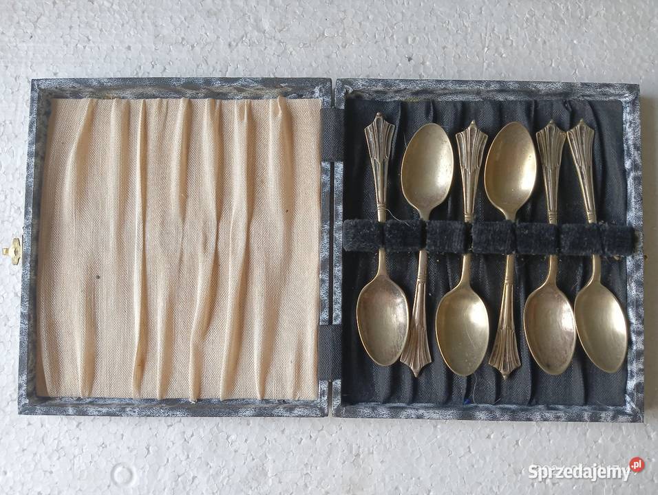 Komplet starych łyżeczek angielski srebrzony sprzedam